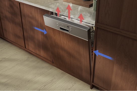 Polointegrované myčky nádobí