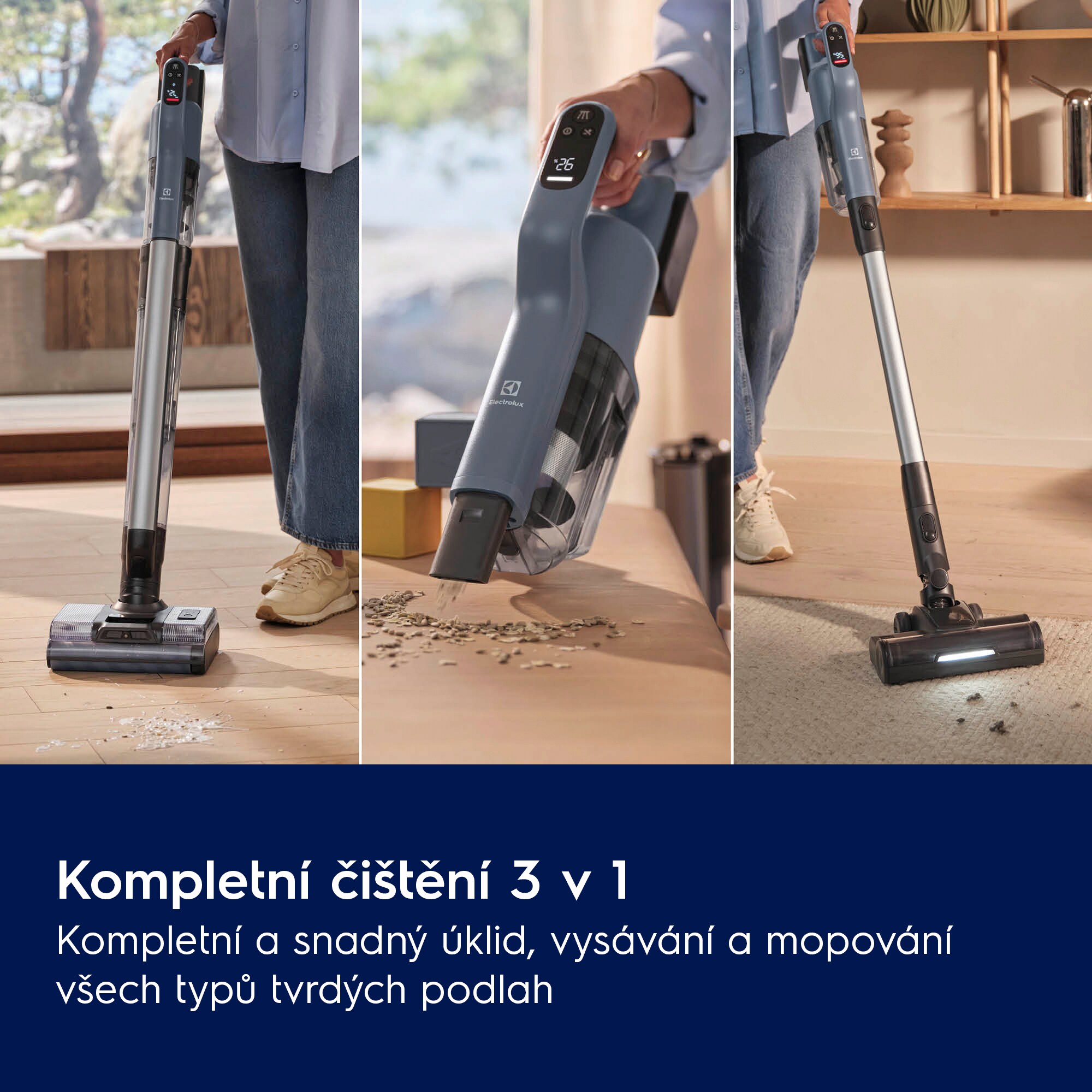 Electrolux - Tyčový vysavač Wet&Dry - EW82U2DB
