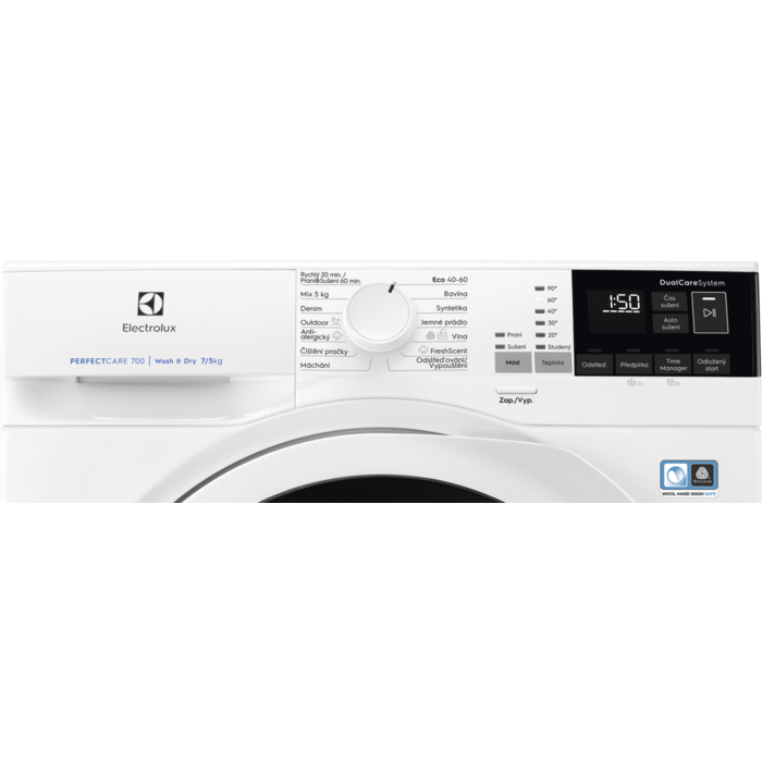 Electrolux - Volně stojící pračky kombinované se sušičkou - EW7WP447WC