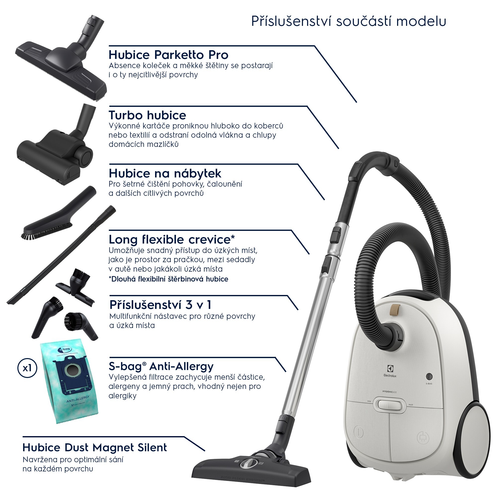 Electrolux - Sáčkový vysavač - EB61H6SW
