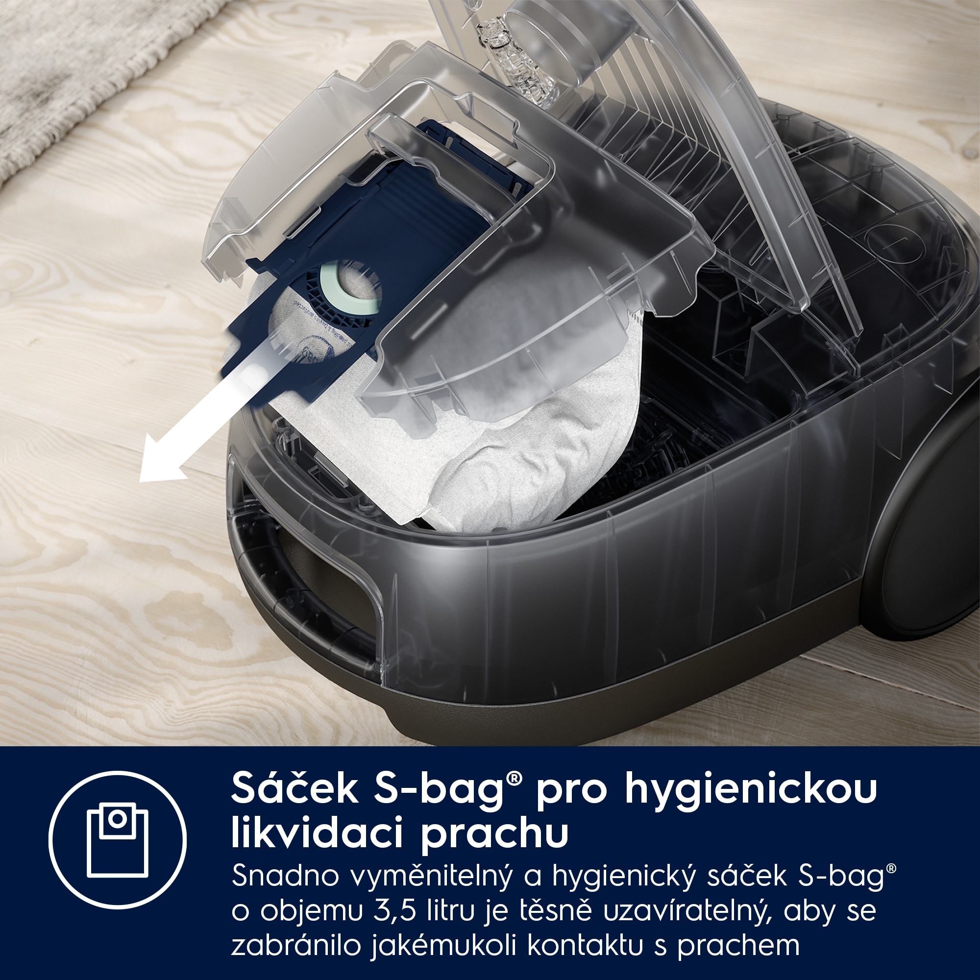 Electrolux - Sáčkový vysavač - EB61C3WBL