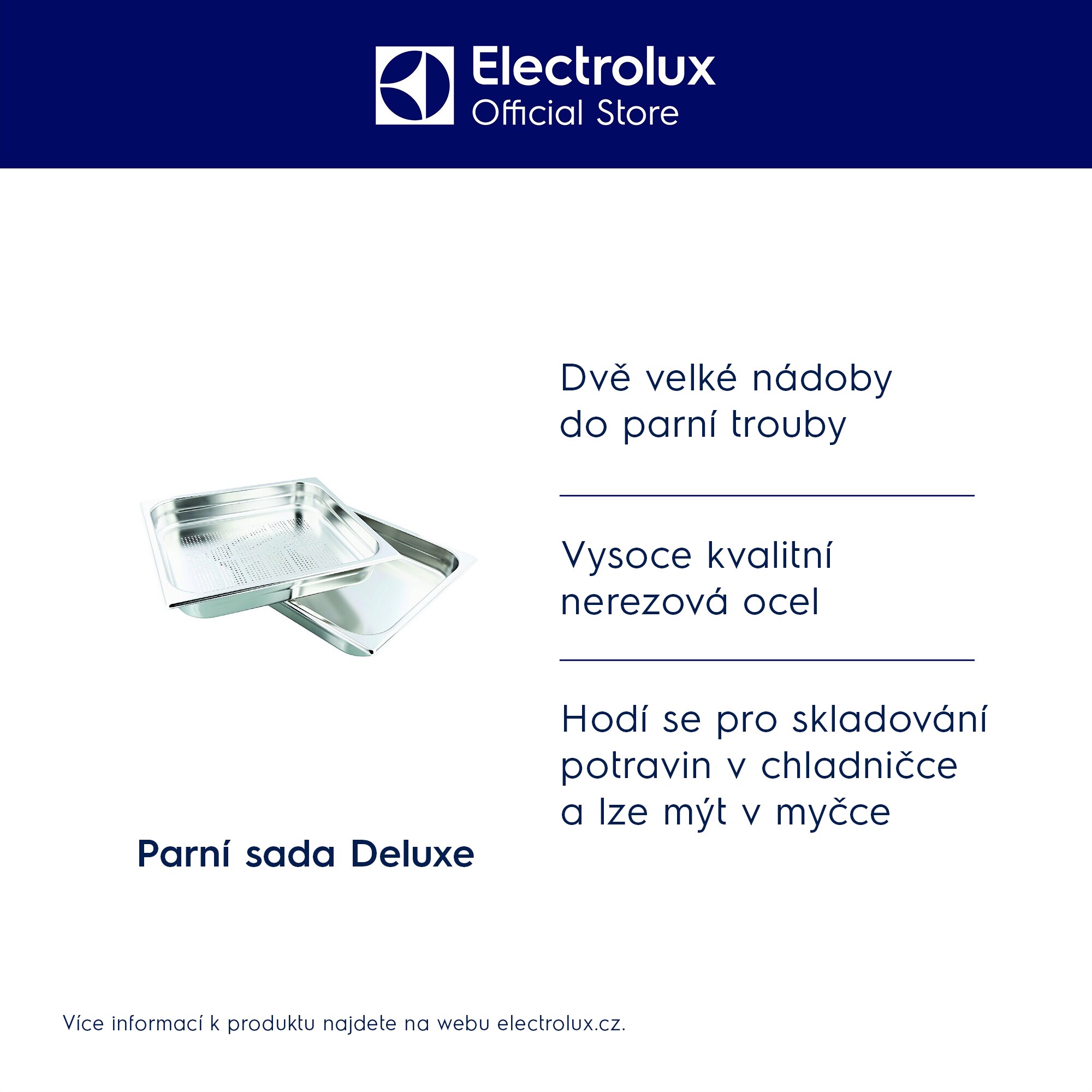 Electrolux - Souprava na parní vaření - E9OOGC23