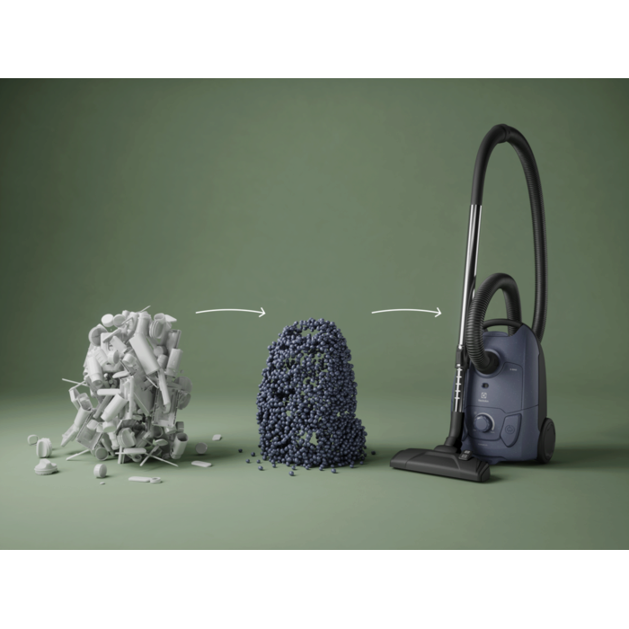 bagged cleaner and main nozzle made with up to 37% recycled plastic for a more mindful choice.