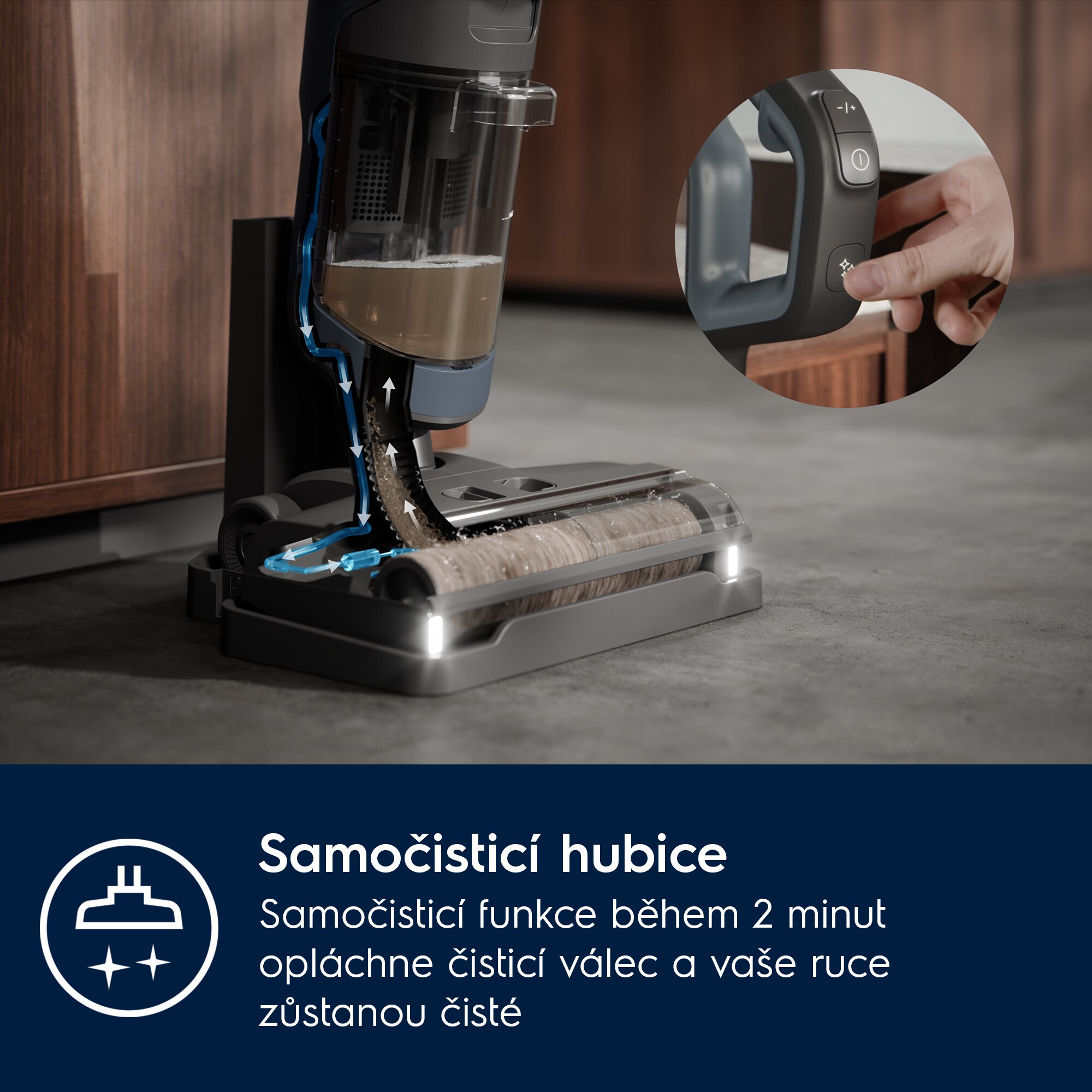 Electrolux - Tyčový vysavač Wet&Dry - EW81U3DB