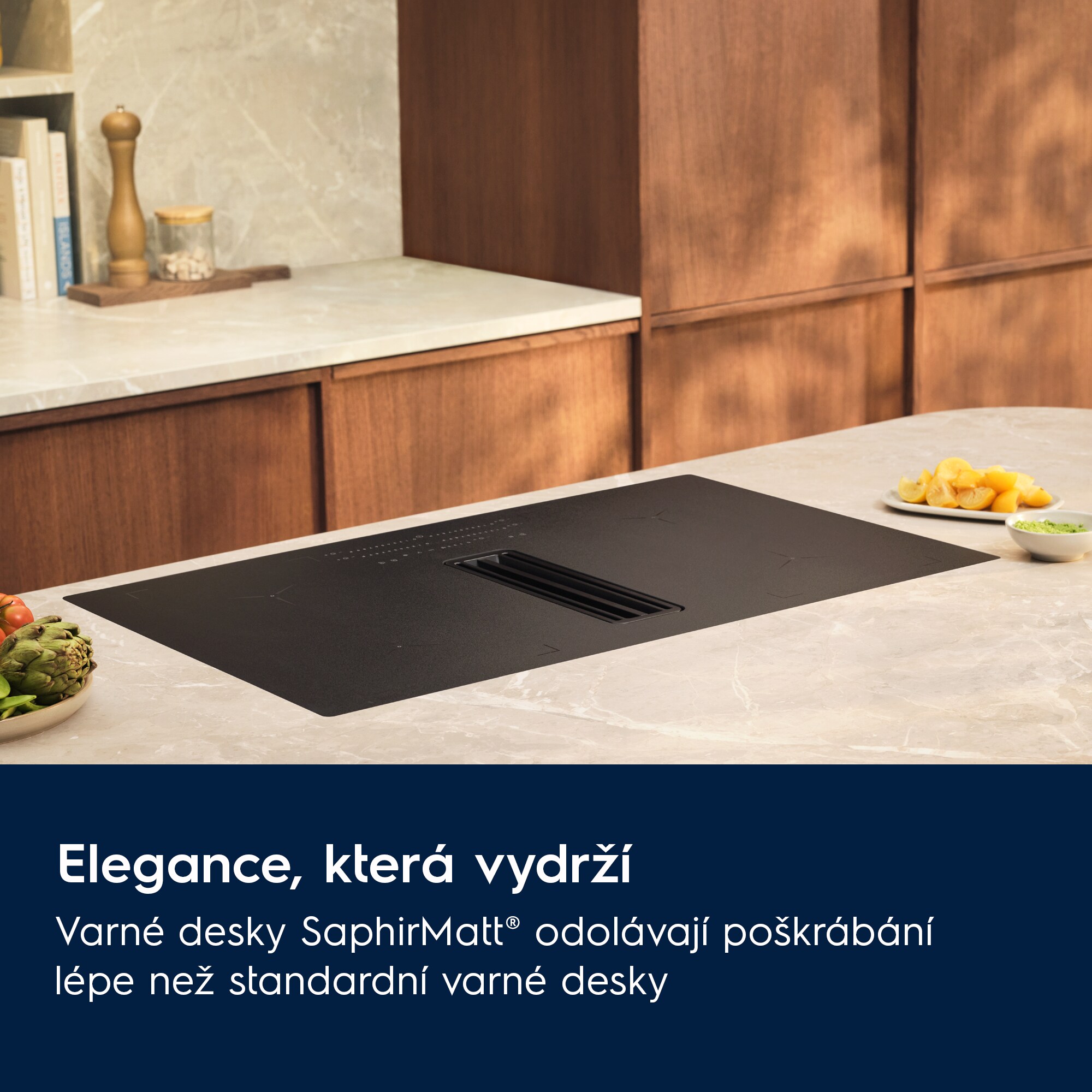 Electrolux - Kombinace varné desky a odsavače - KCC84450CZ