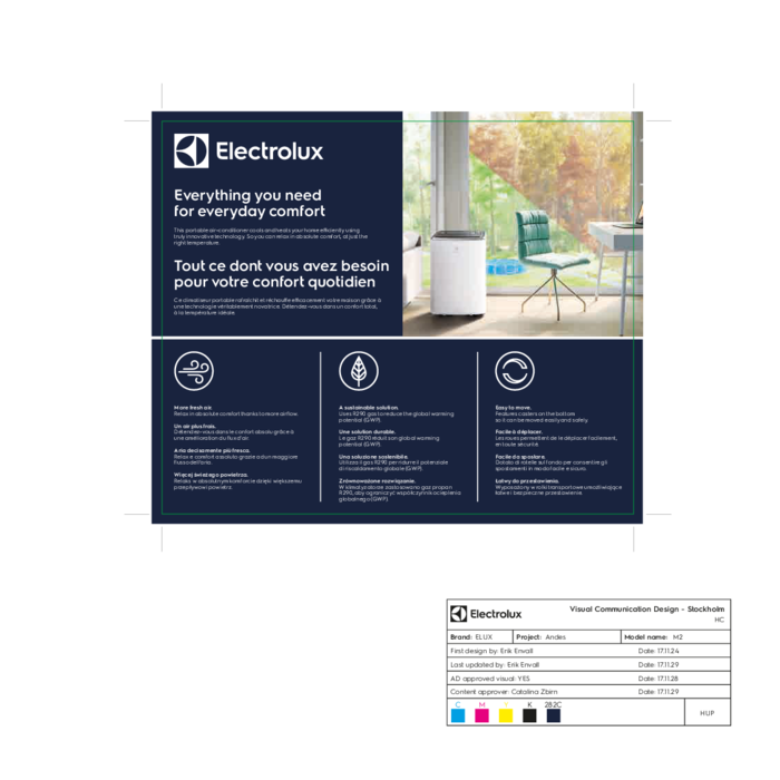 Electrolux - Přenosná klimatizace - EXP26U338HW