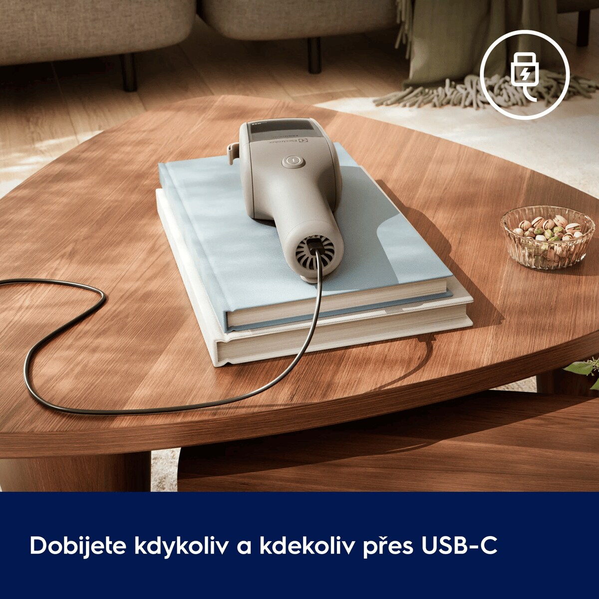 Nabíjení přes USB-C – dobijete kdykoli, kdekoli