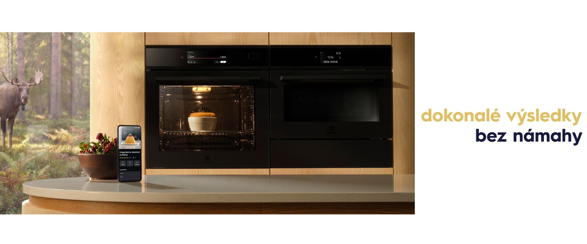 Vaření jídla v parní troubě