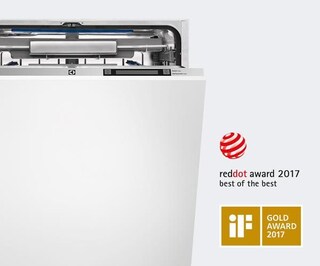 Zabudovaná myčka RealLife s oceněními reddot a gold award