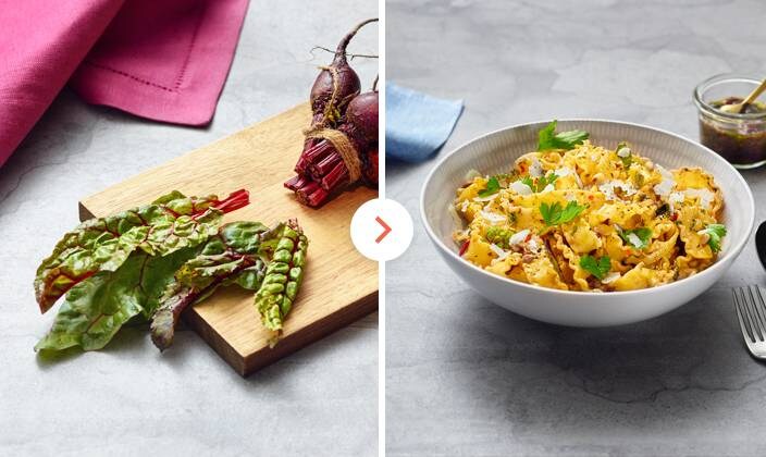 Pesto z listů červené řepy