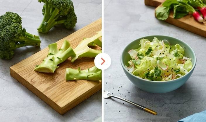 Salát z košťálu brokolice