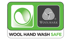 Zelené logo Woolmark