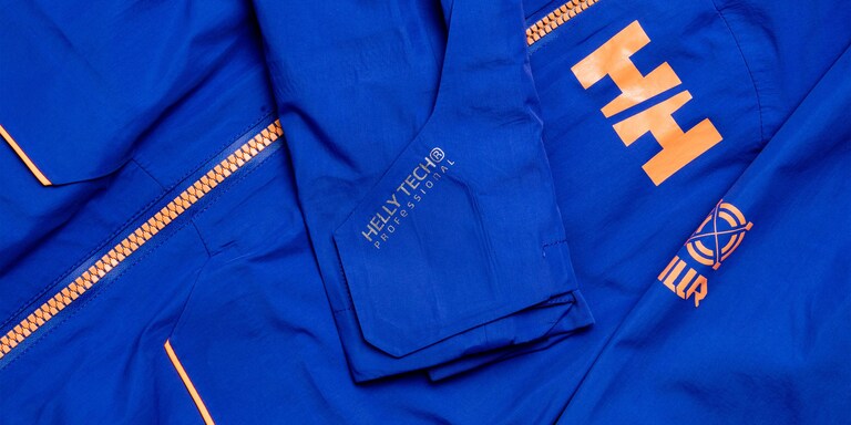 Detailní snímek lyžařské bundy