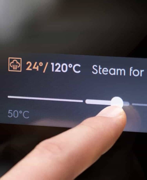 Display on steam oven