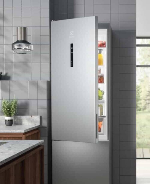 A Fridge freezer in a modern kitchen