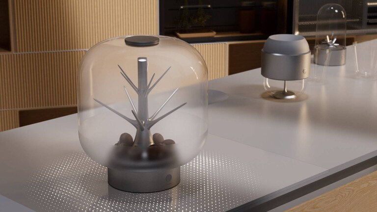 Moderní lampa na pracovní desce