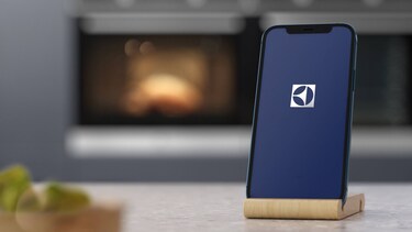 Aplikace Electrolux na obrazovce telefonu