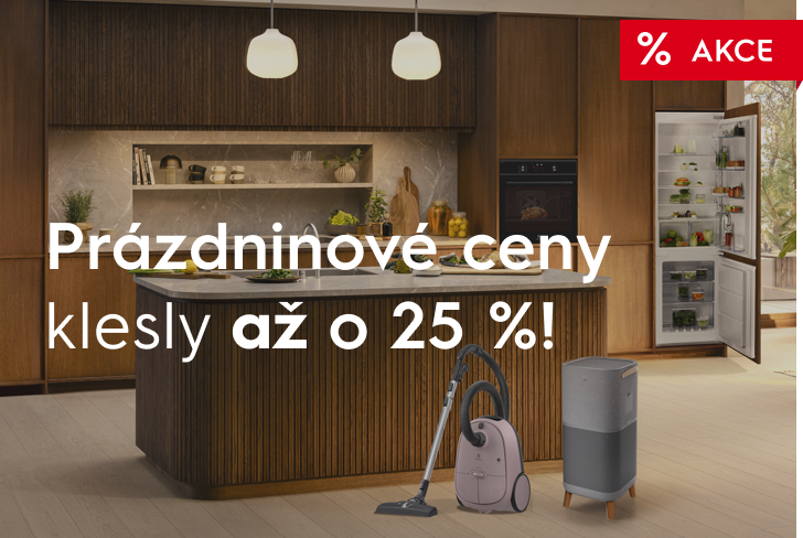 Vysavač a čistička vzduch v kuchyni