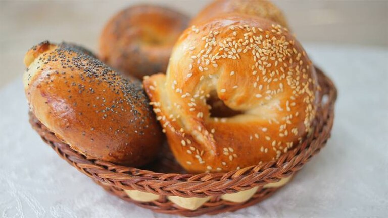 Domácí bagel