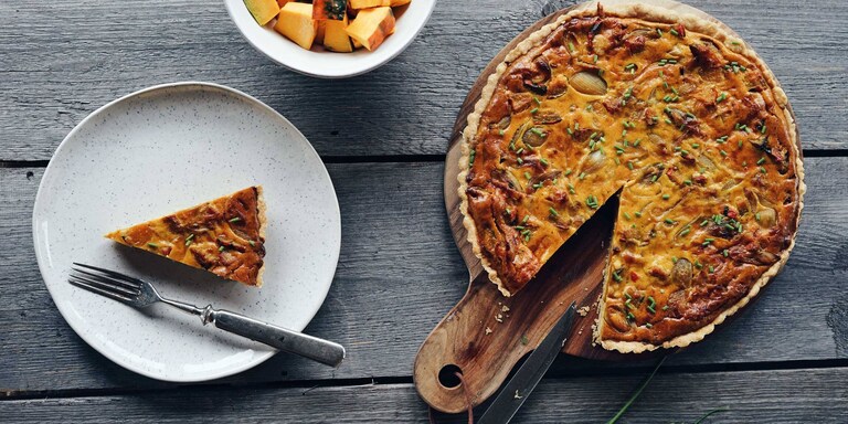 Dýňový quiche