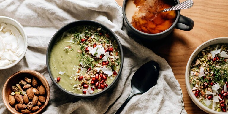 Zelená smoothie bowl